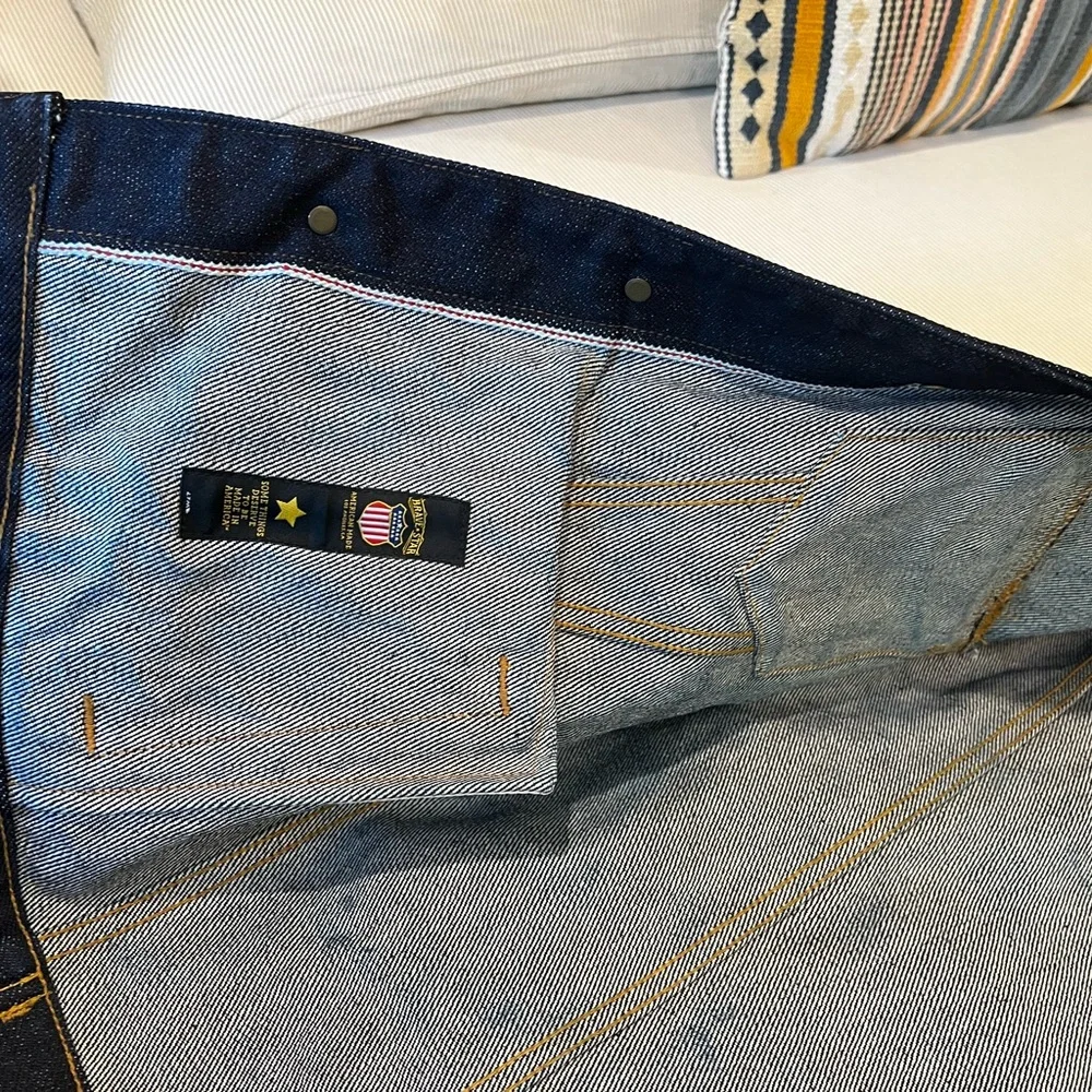 Ironside 16.5oz Sensei Japan Selvage Denim Jacket with Contrast Stitching - Picture 5 of 14